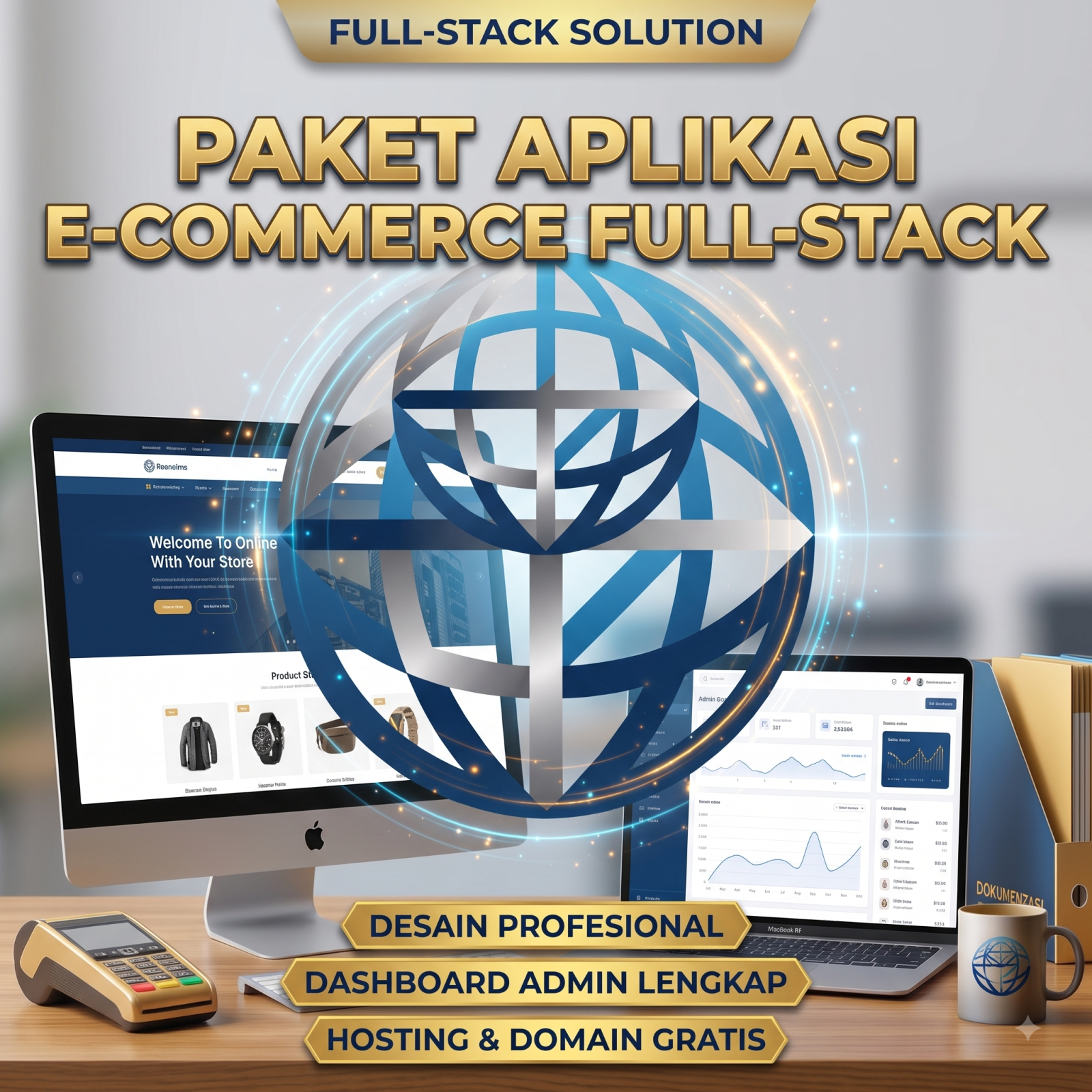 Paket Aplikasi E-Commerce Full-Stack