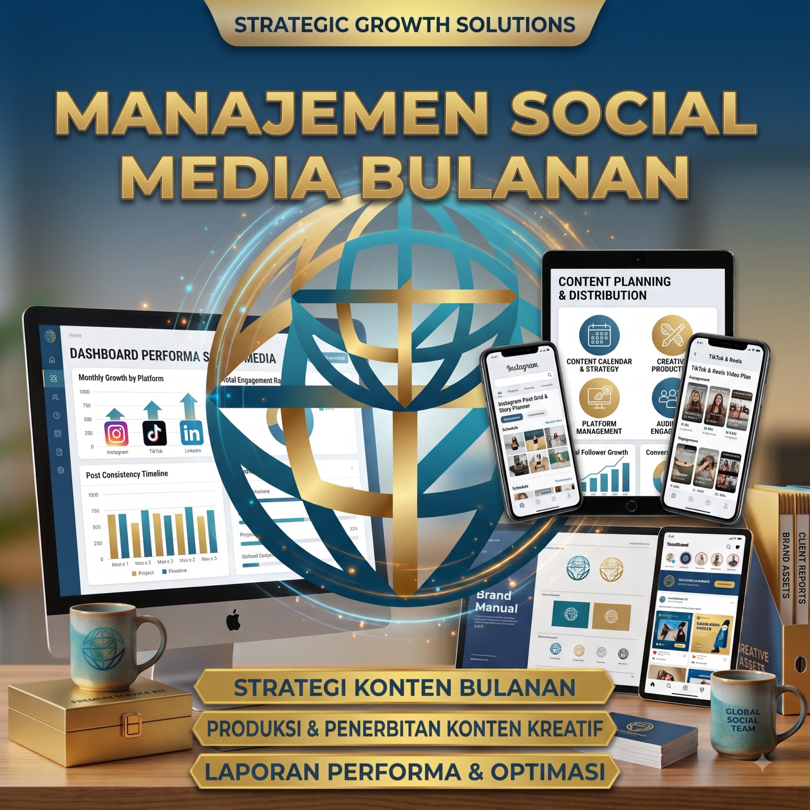 Manajemen Social Media Bulanan